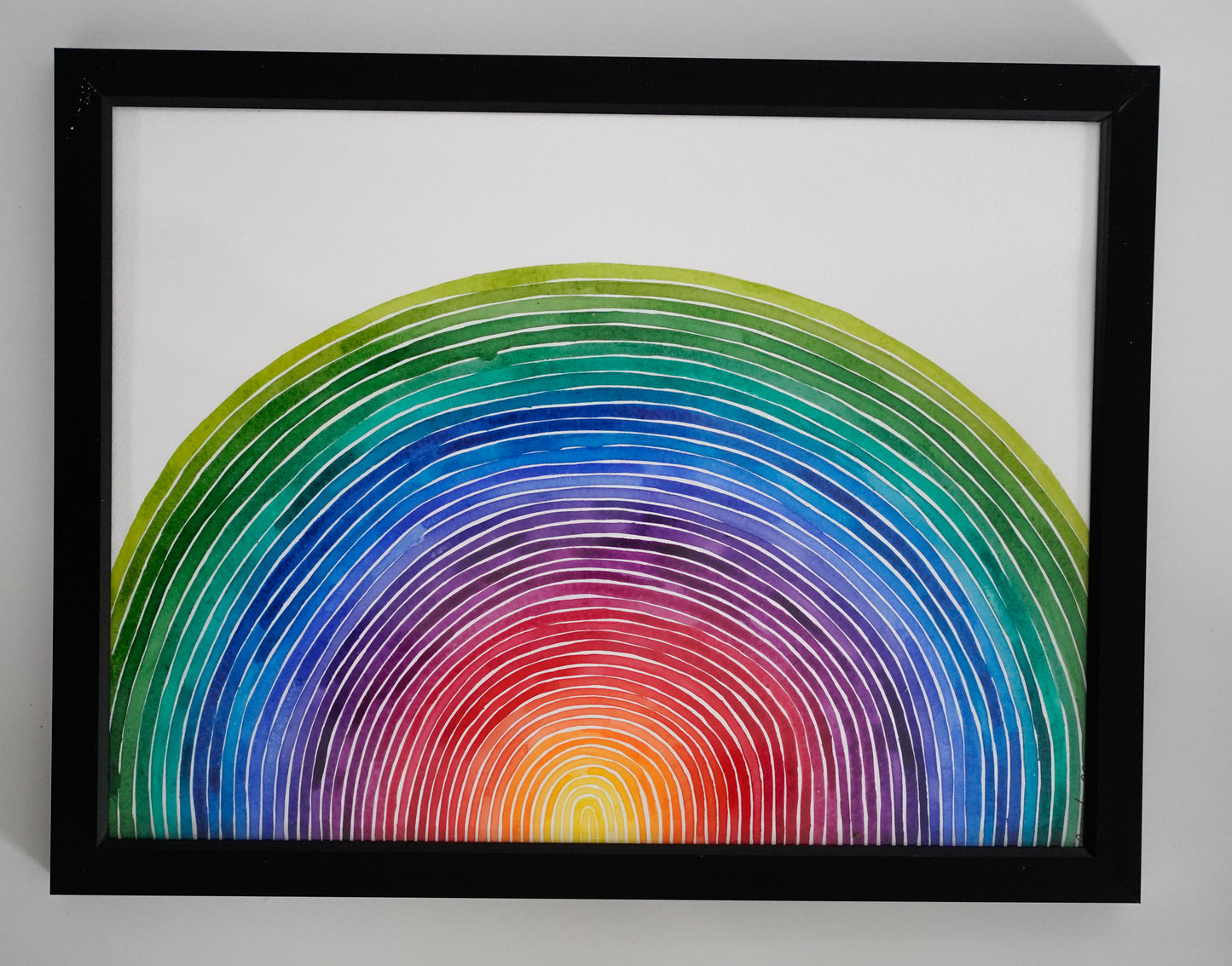 Aquarelle imprimée - Arc-en-ciel