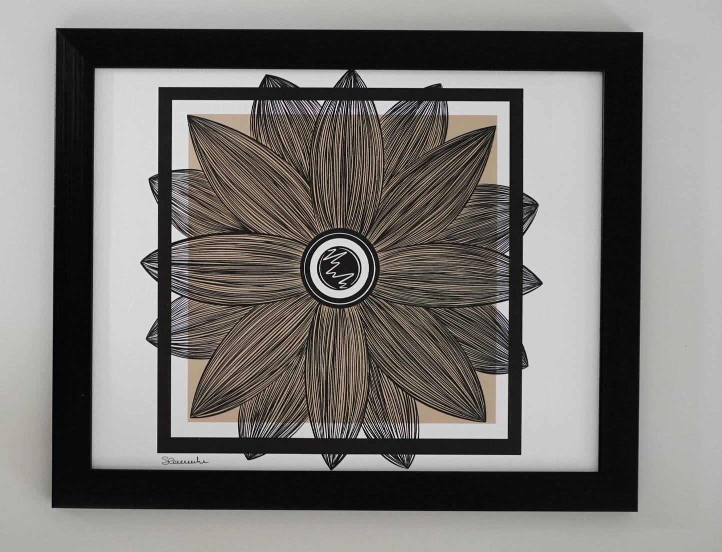 Oeuvre imprimée - Fleur lignée