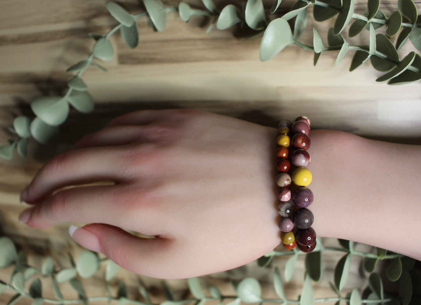 Bracelet Jaspe Mookaïte 8mm