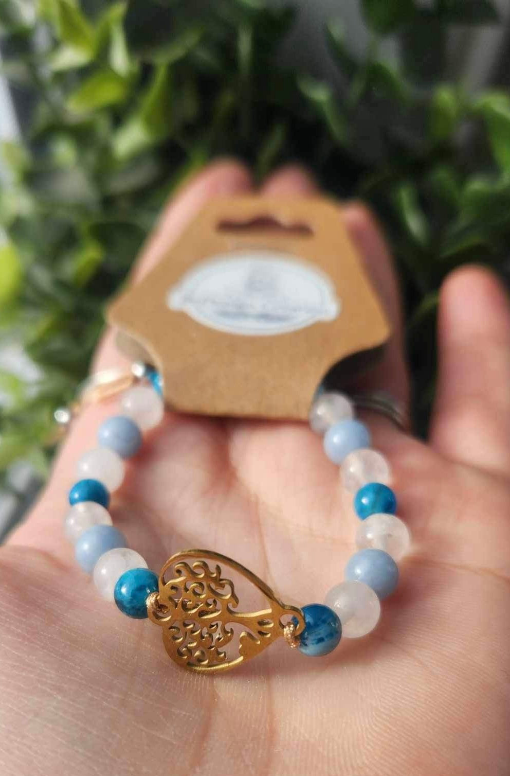 Bracelet avec pierres - création unique