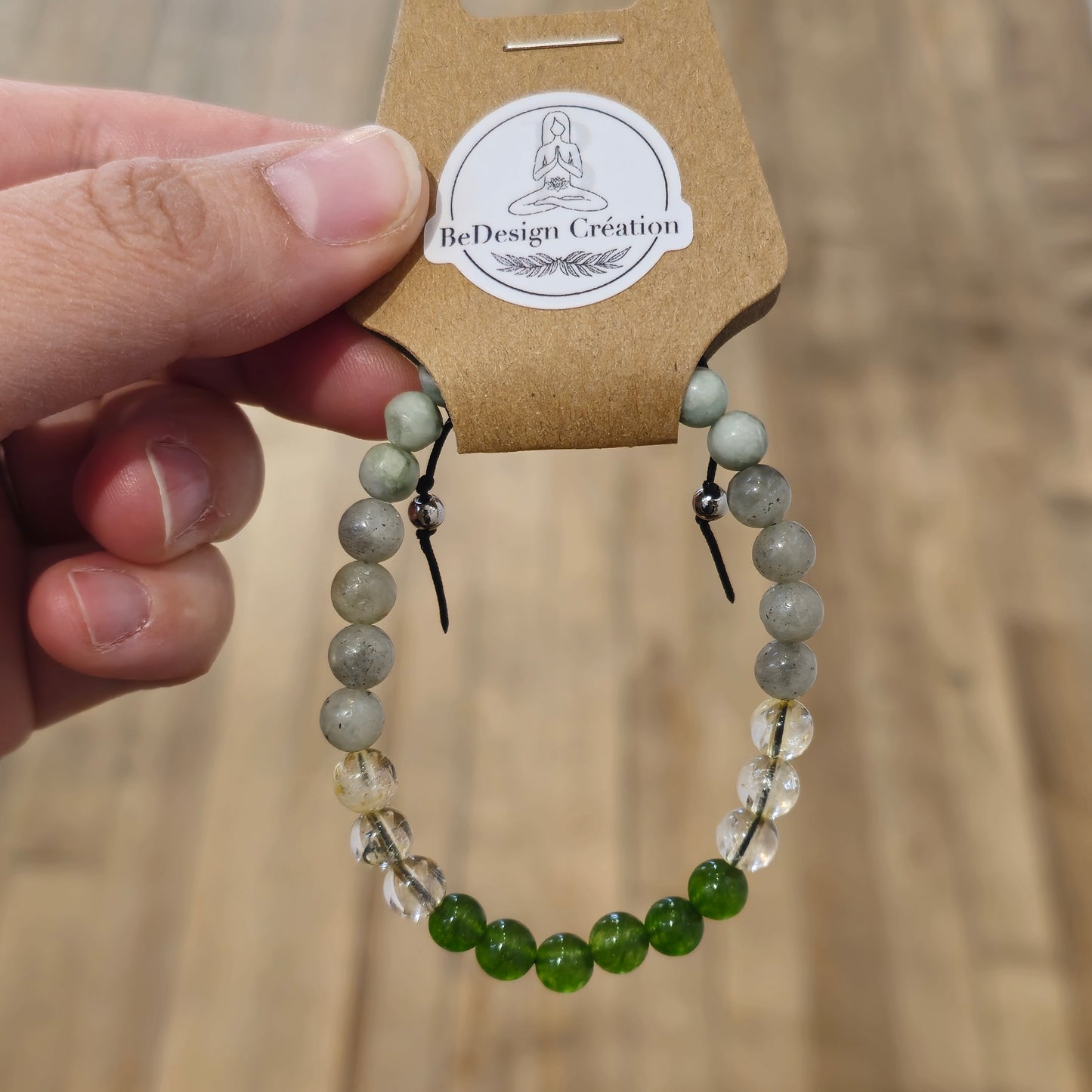 Bracelet avec pierres - création unique