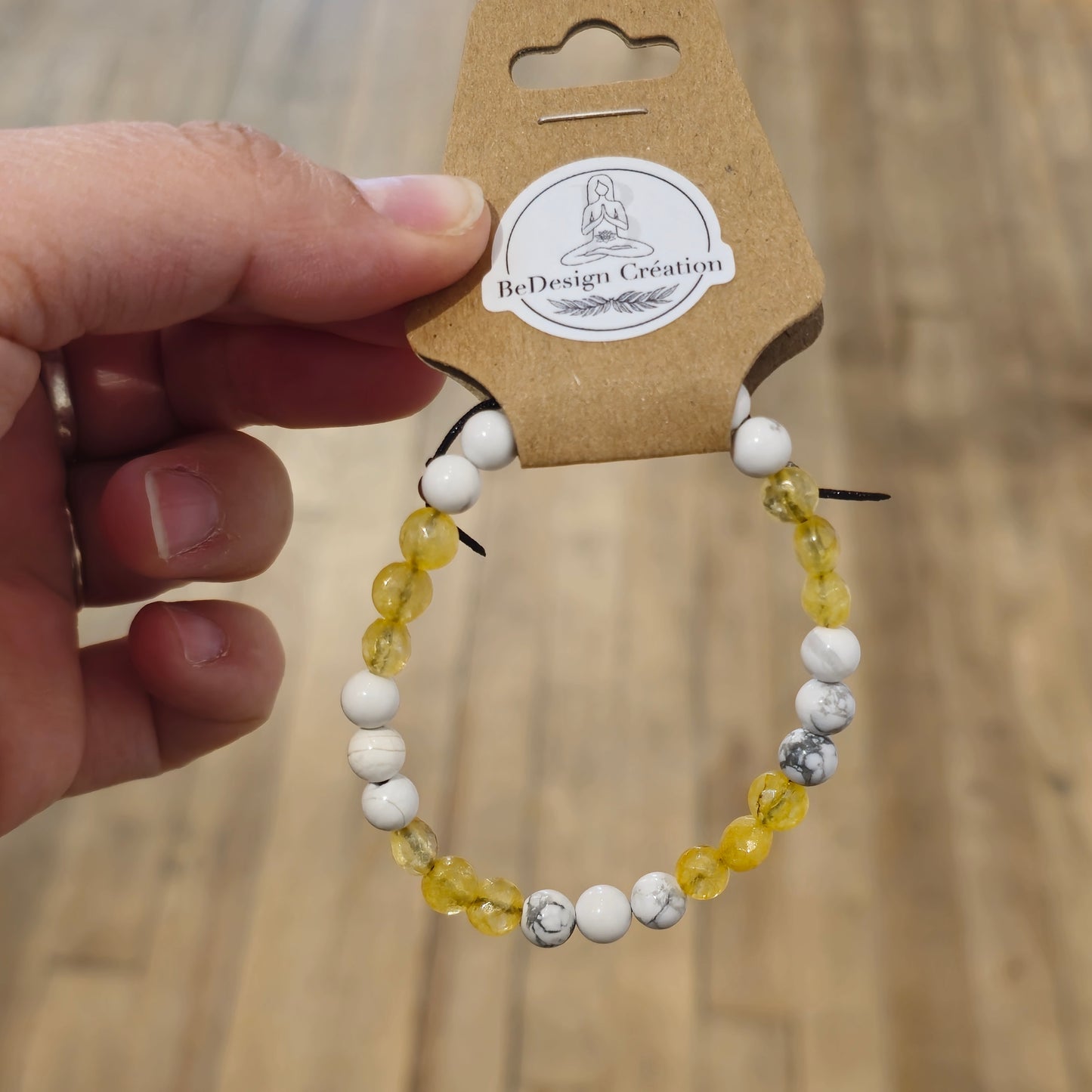 Bracelet avec pierres - création unique