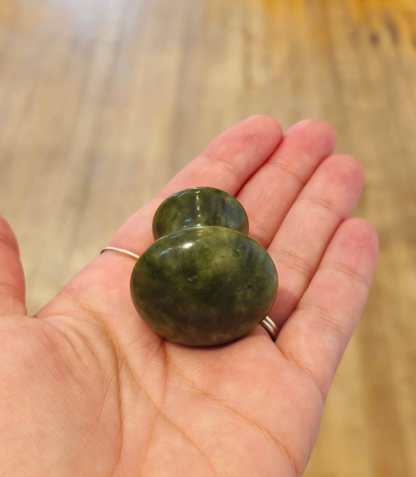 Champignon massage Jade vert