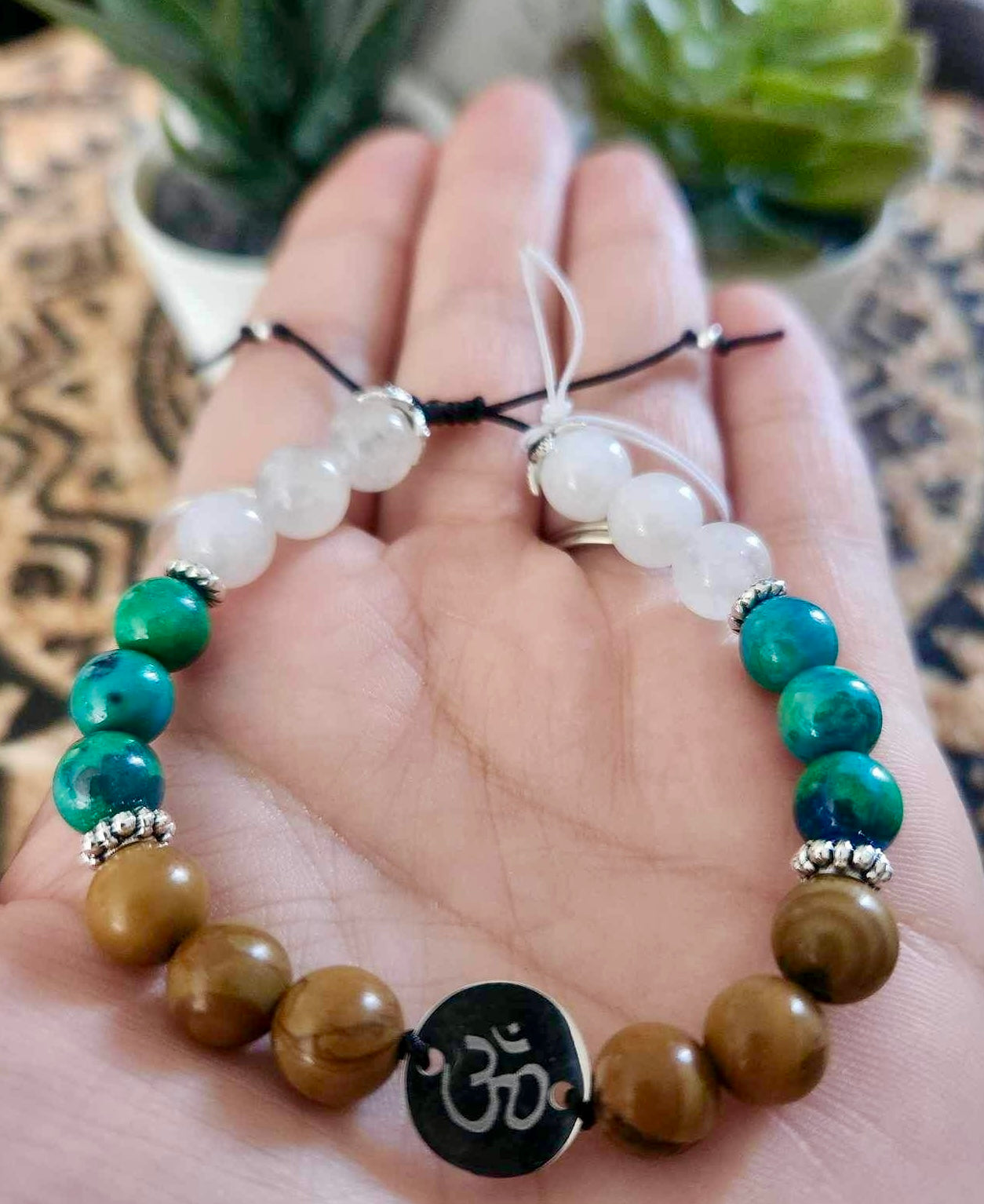 Bracelet avec pierres - création unique