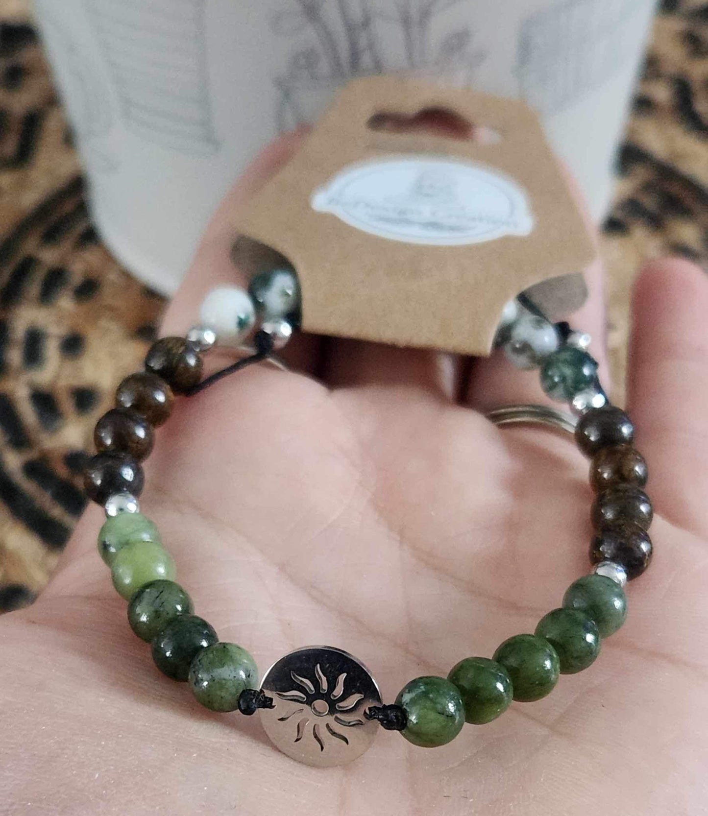 Bracelet avec pierres - création unique