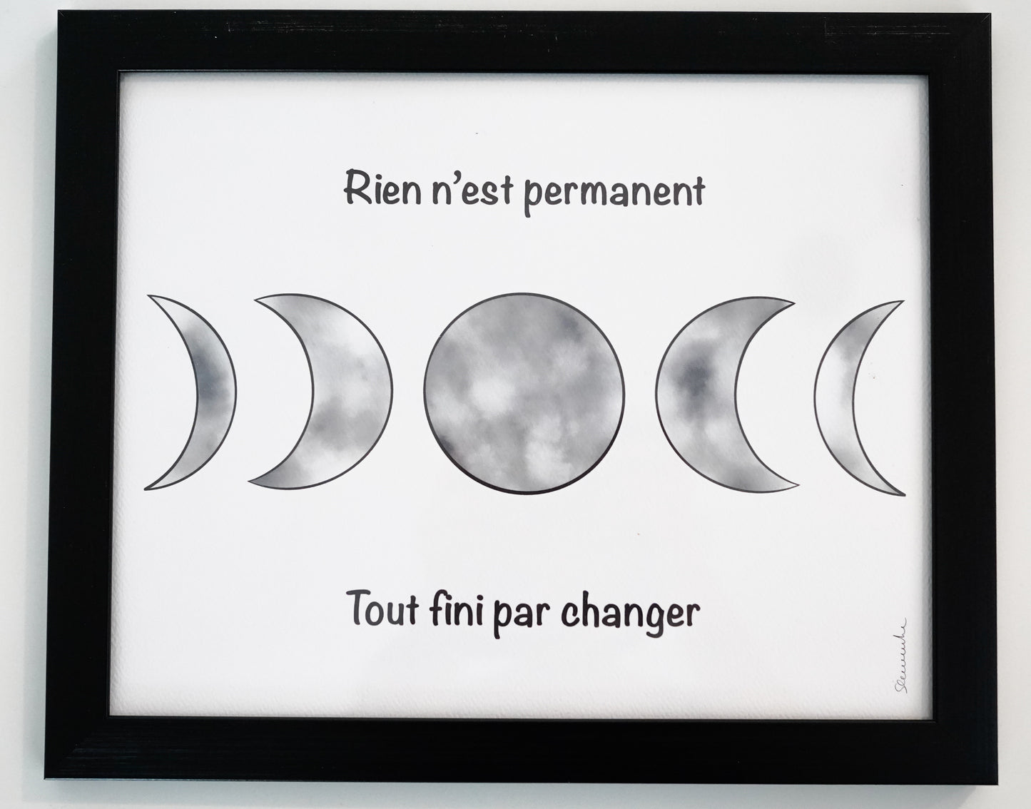 Oeuvre imprimée - Changement lunaire
