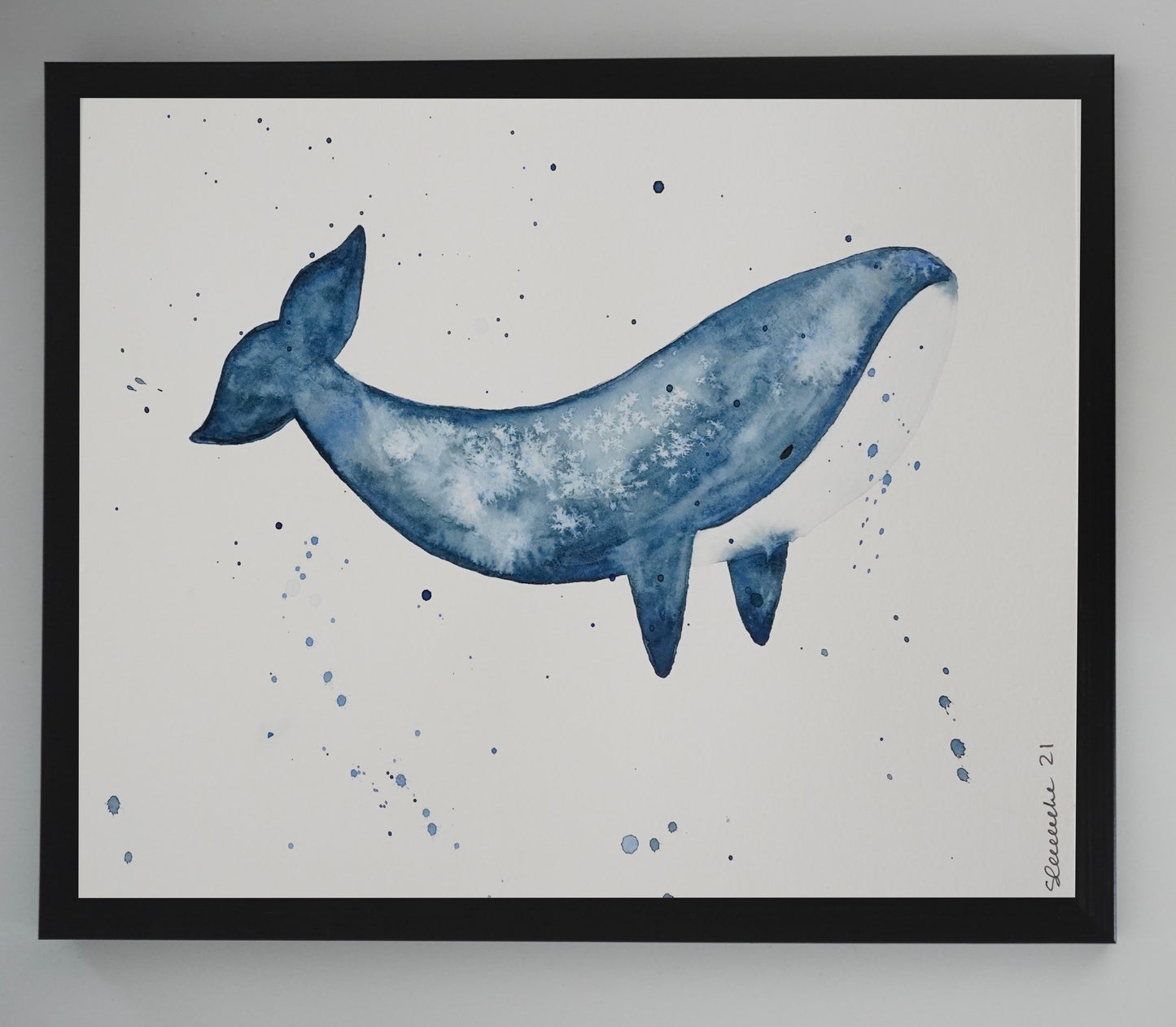 Aquarelle - Baleine