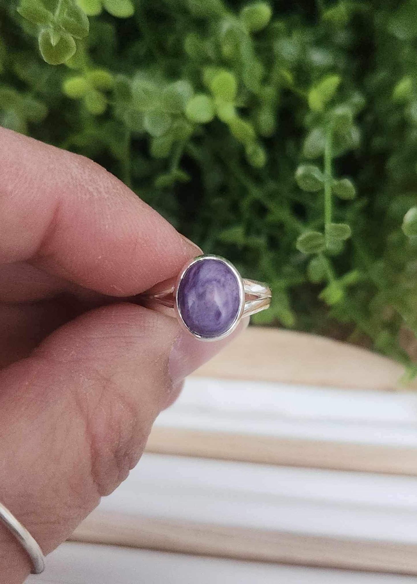 Bague Charoïte