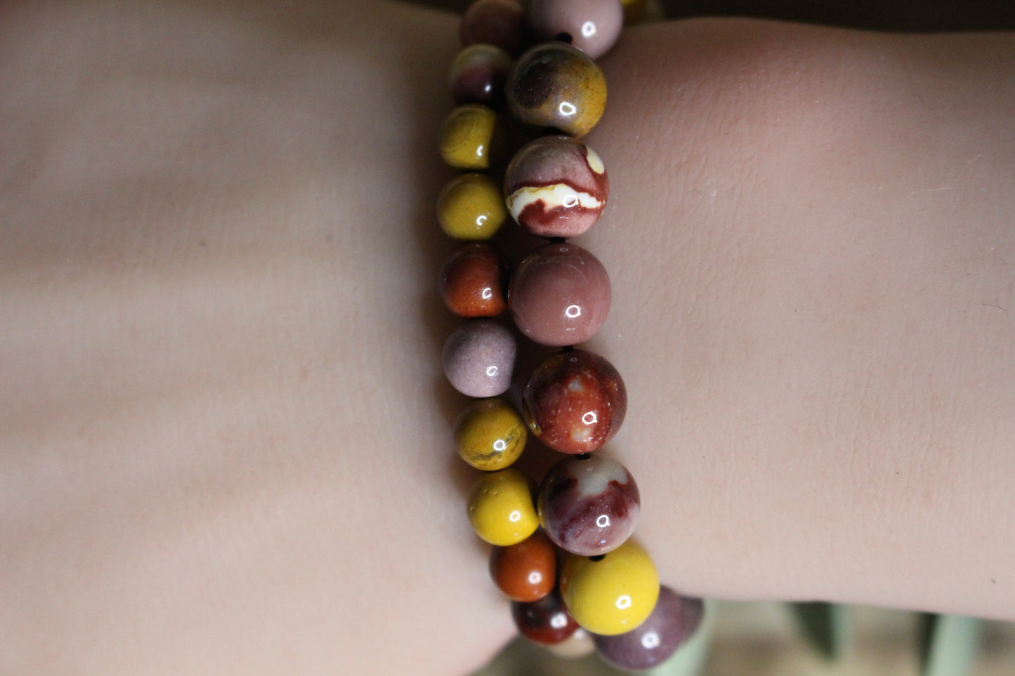 Bracelet Jaspe Mookaïte 8mm