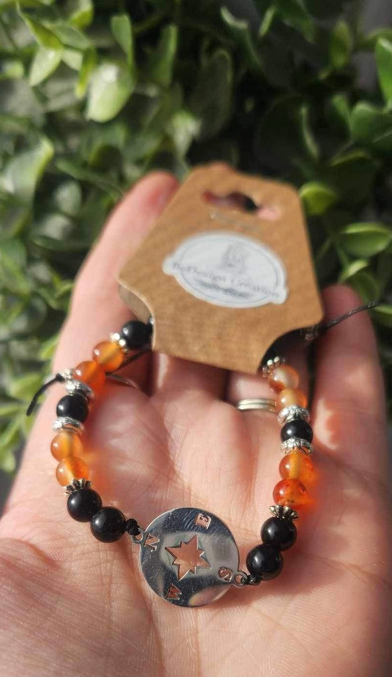 Bracelet avec pierres - création unique