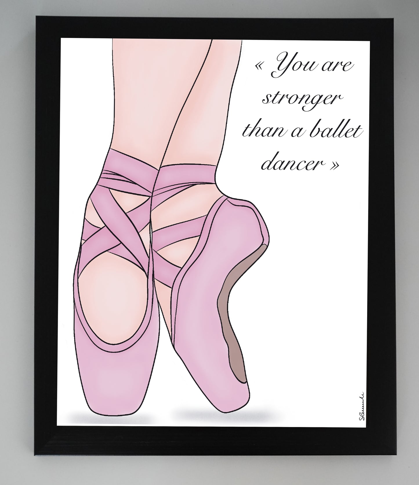 Oeuvre imprimée - Chaussons de ballet - stronger