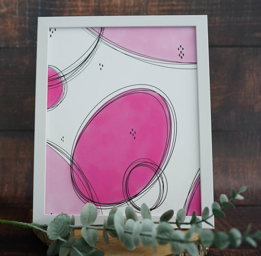 Oeuvre imprimée - Abstrait rose