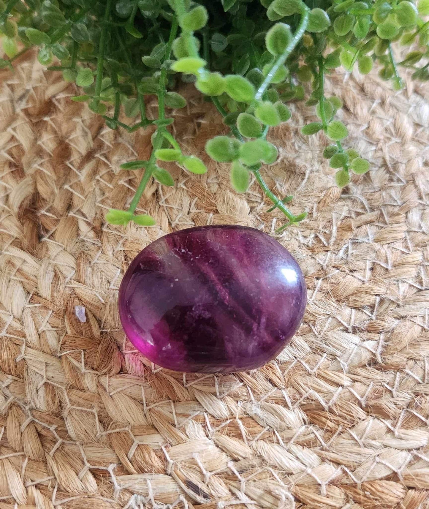 Pierre de paume en Fluorite