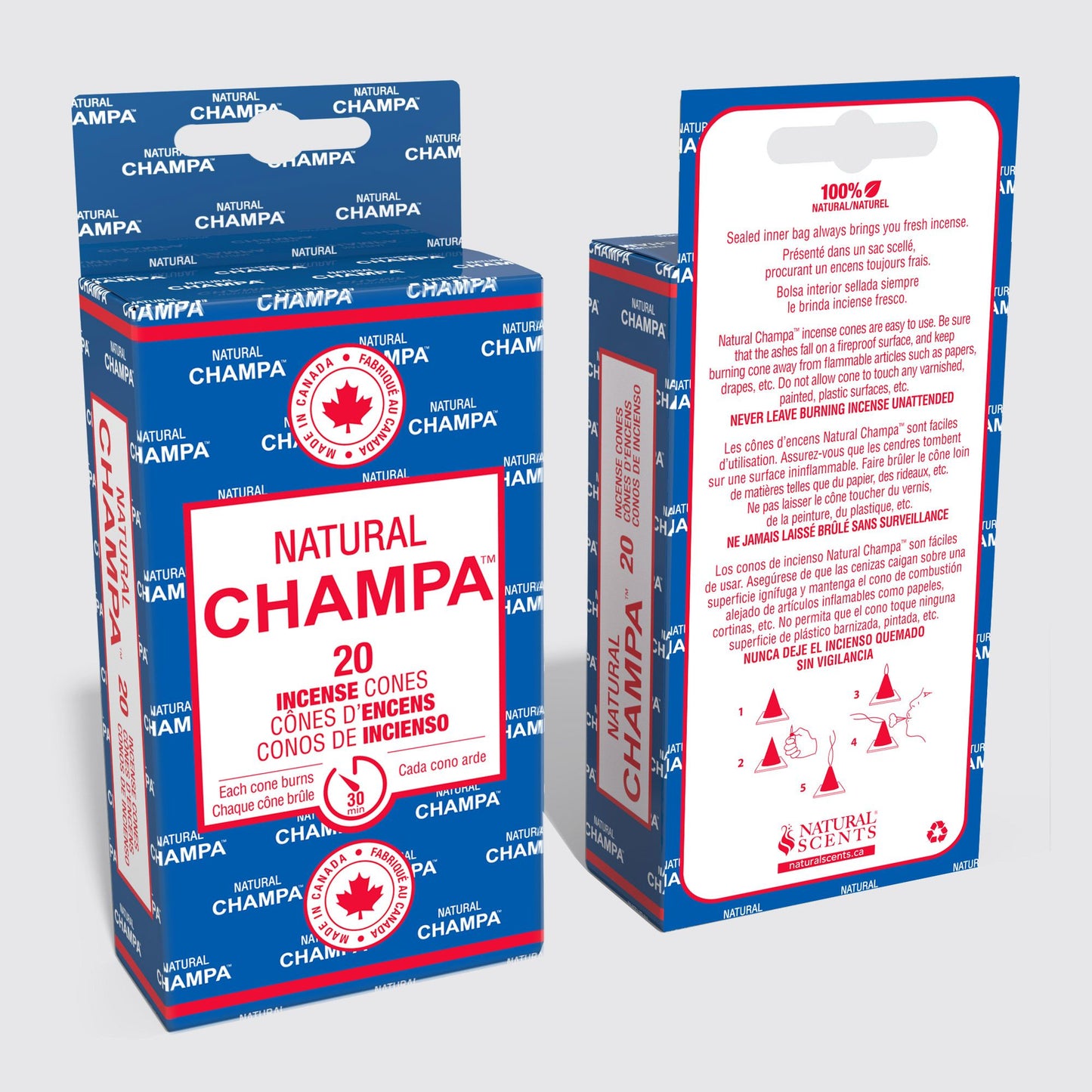Cônes d’encens Champa Naturel