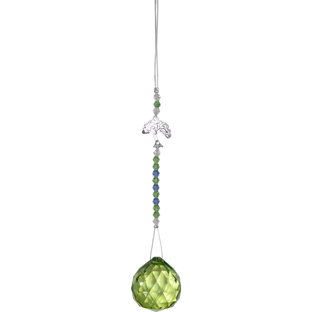 Capteur de lumière cristaux 6" arbre de vie