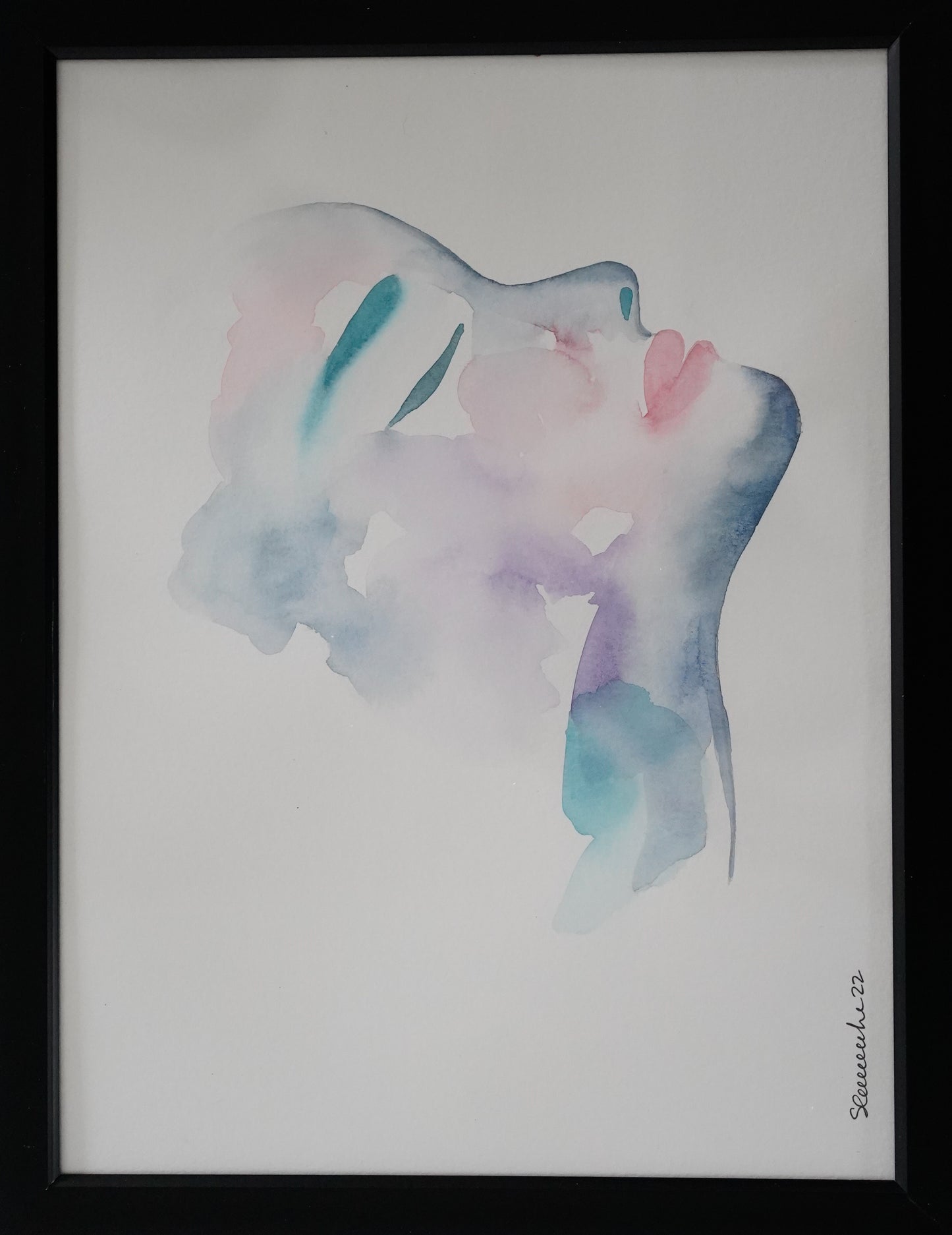 Aquarelle - Femme abstraite