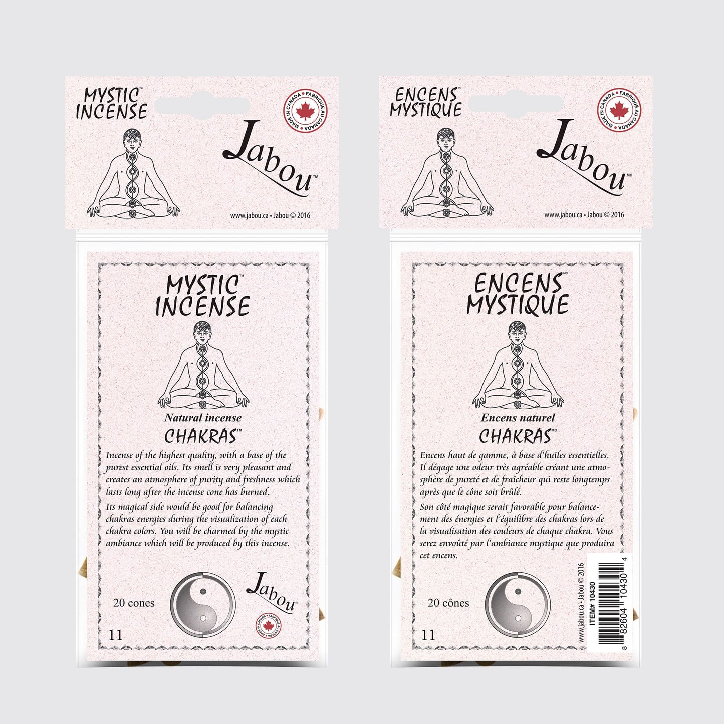 Cônes d’encens Mystique Chakras