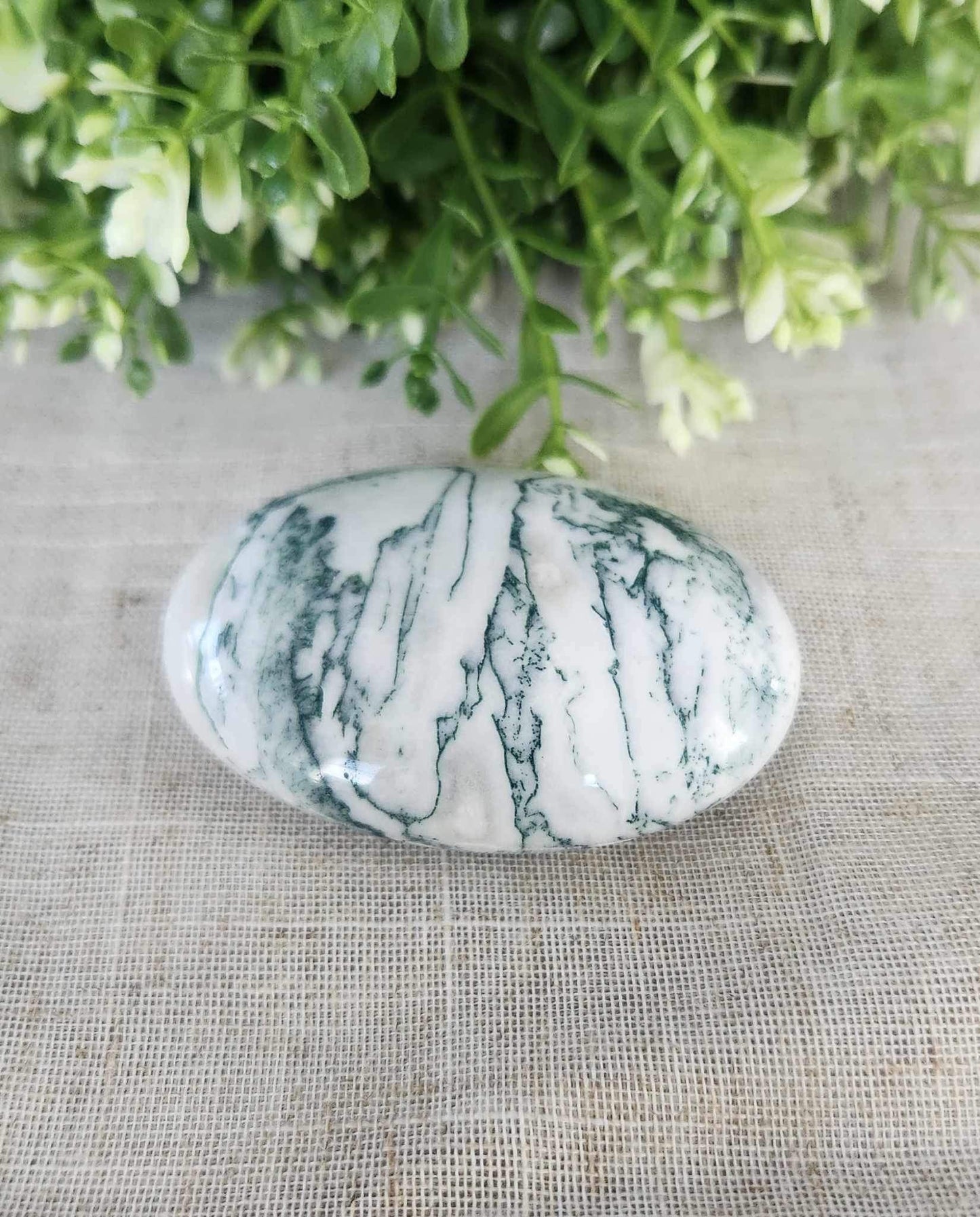 Pierre de paume en Agate Arbre