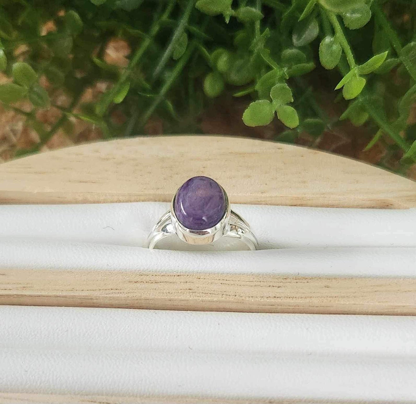 Bague Charoïte