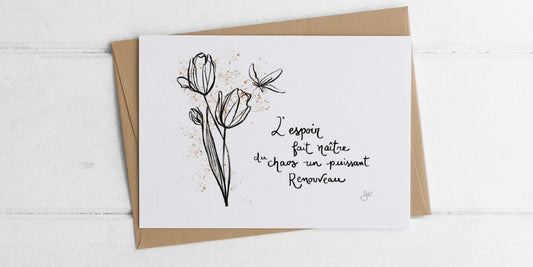 Carte de souhaits - Espoir & Renouveau