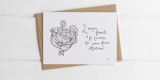 Carte de souhaits - Don & Affection
