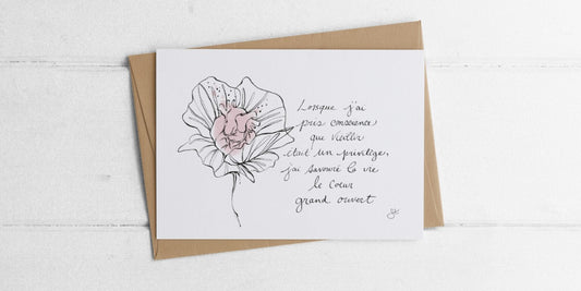 Carte de souhaits - Joie & Épanouissement