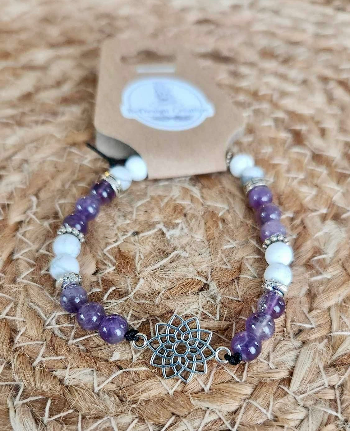 Bracelet avec pierres - création unique