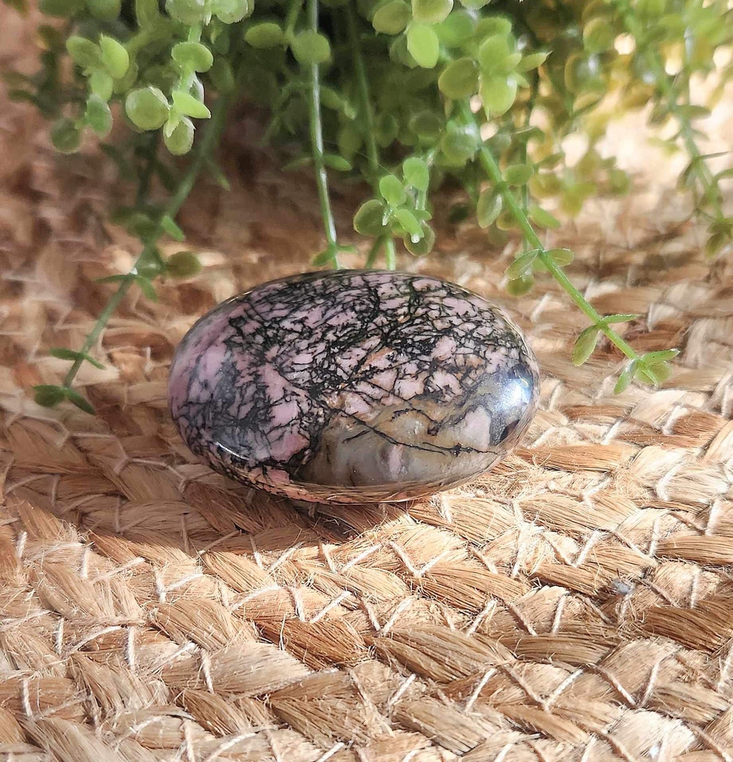 Pierre de paume Rhodonite