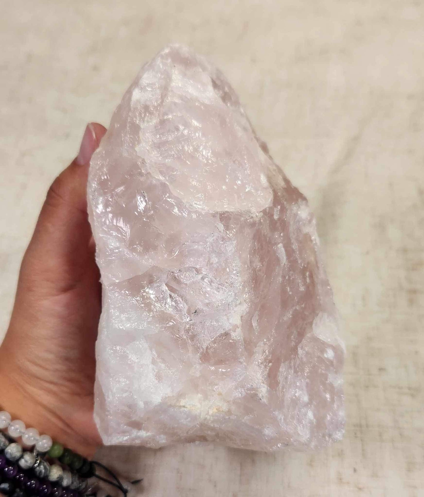 Quartz rose brute