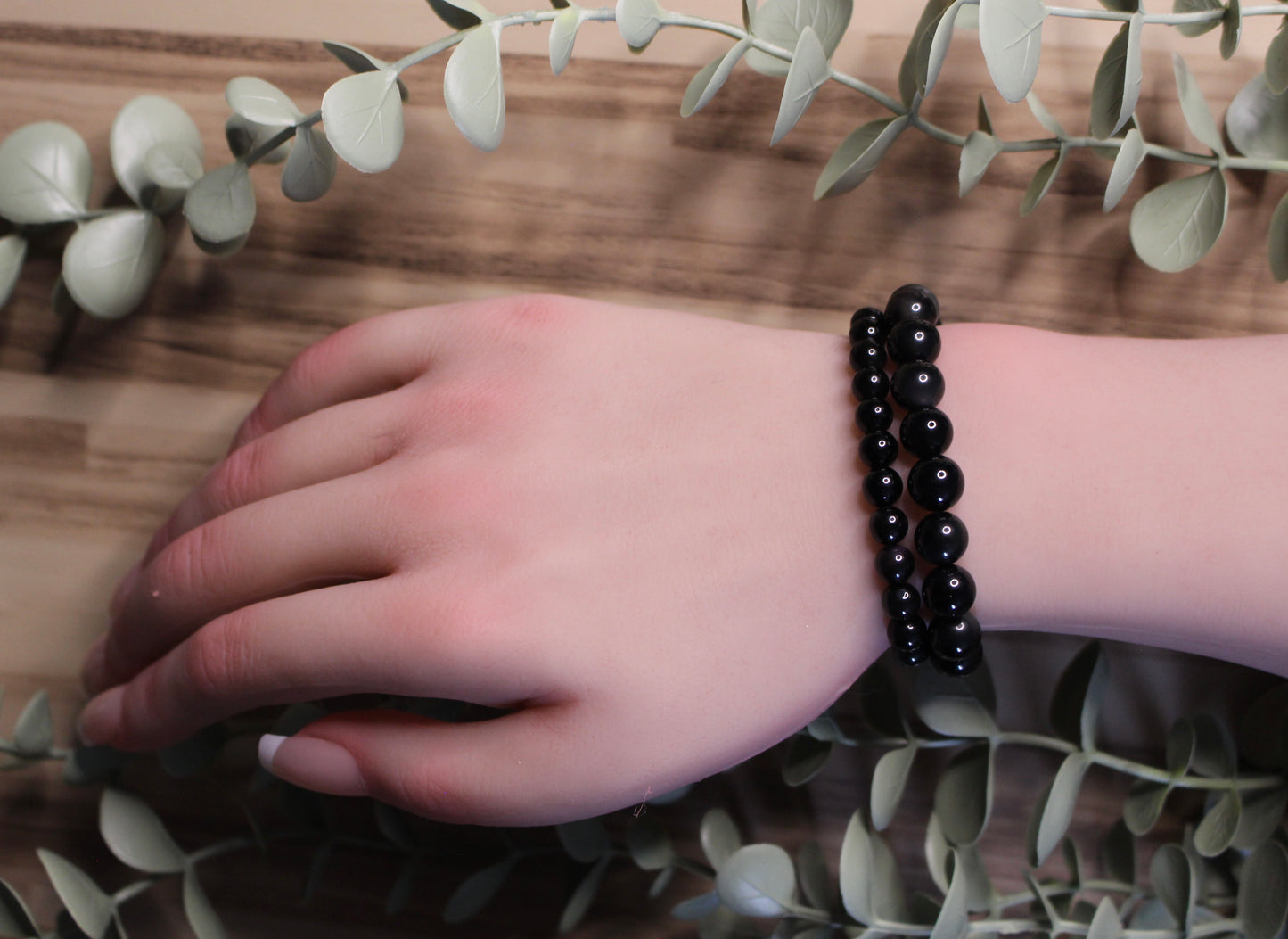 Bracelet Obsidienne arc-en-ciel 6mm