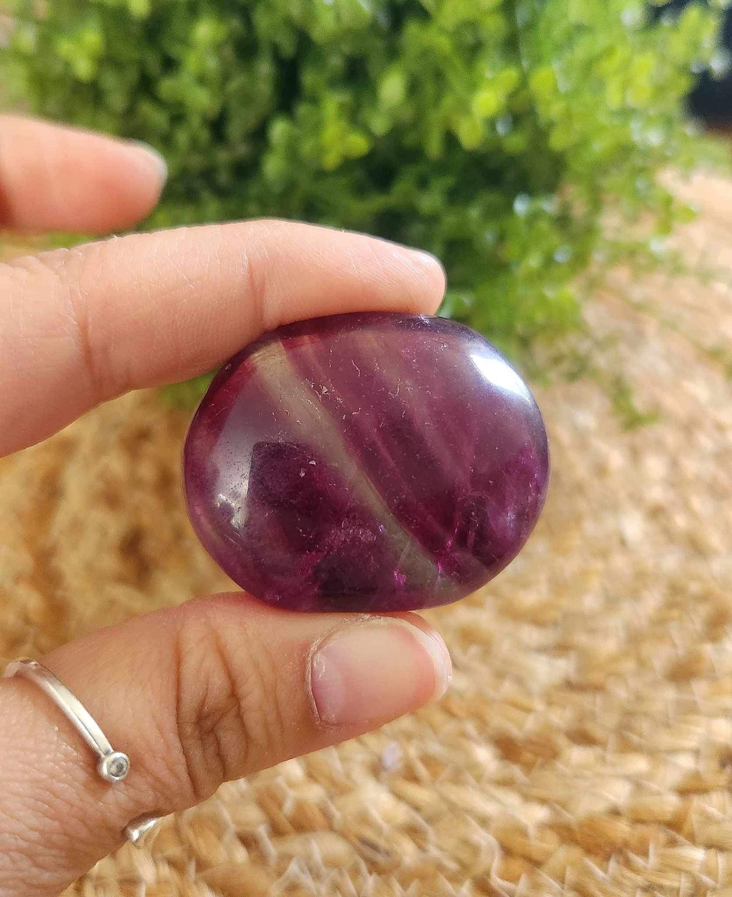 Pierre de paume en Fluorite