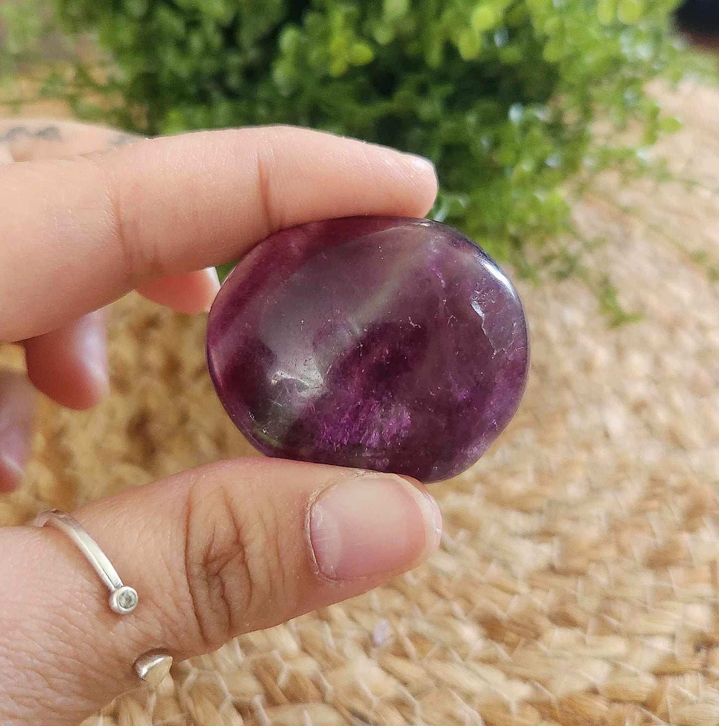 Pierre de paume en Fluorite