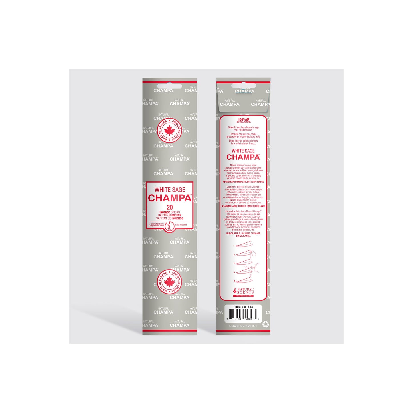 Encens Champa White sage (Sauge blanche)