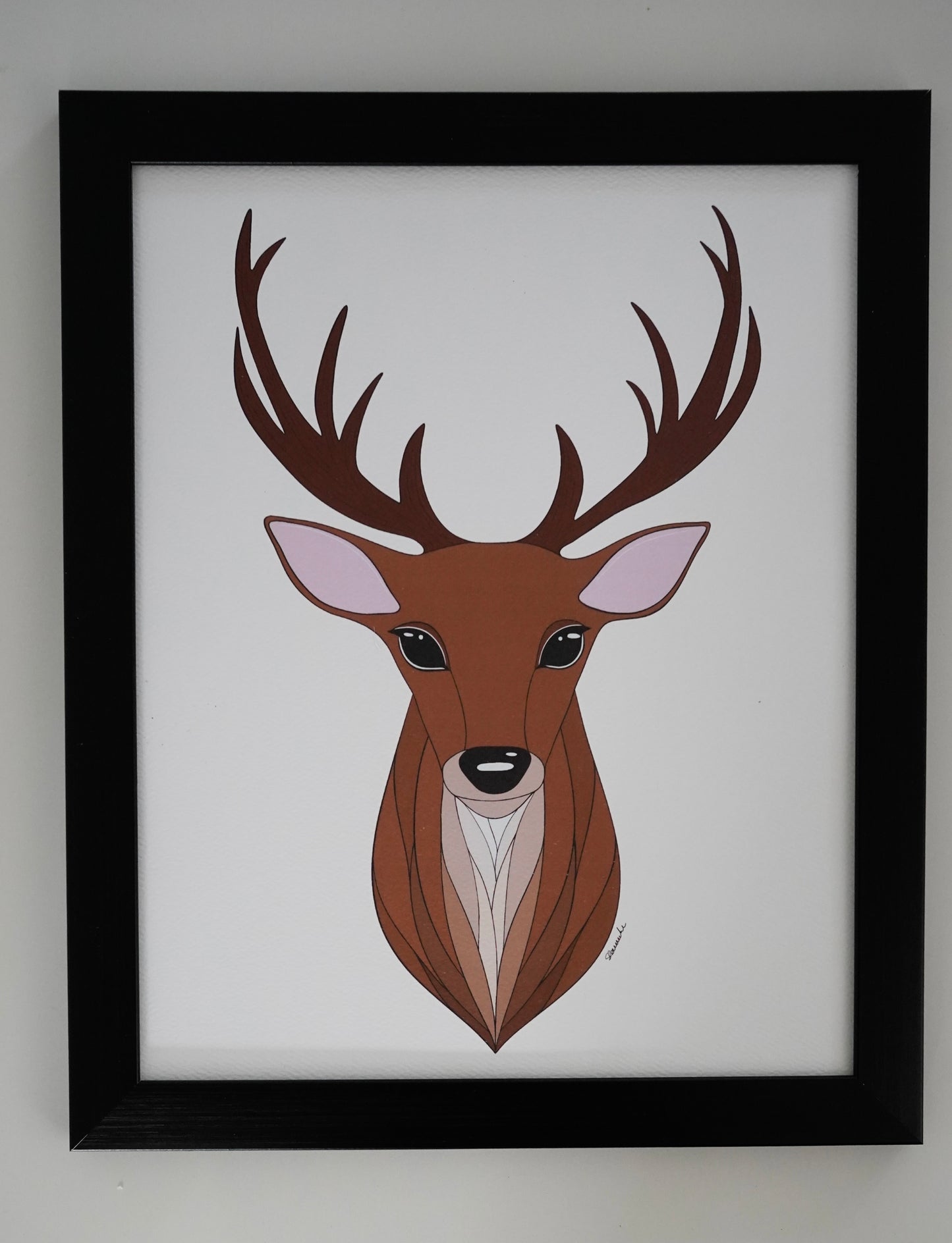 Oeuvre imprimée - Tête de chevreuil