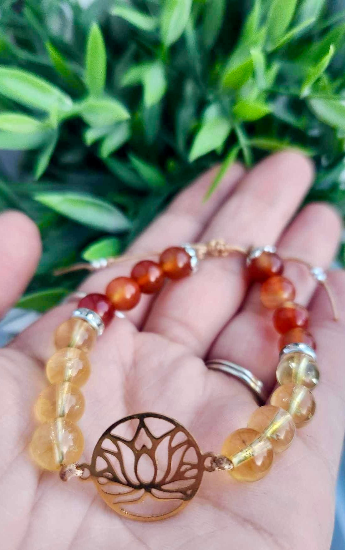 Bracelet avec pierres - création unique
