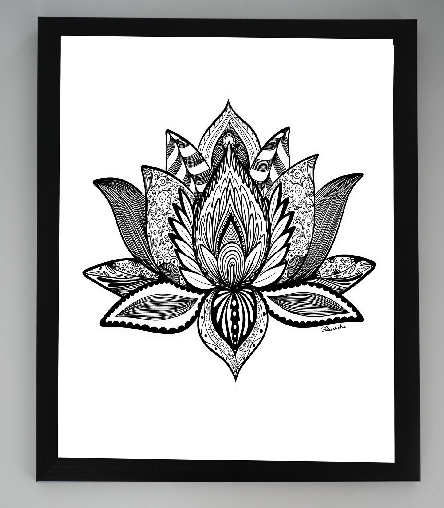 Oeuvre imprimée - Lotus mandala - 1