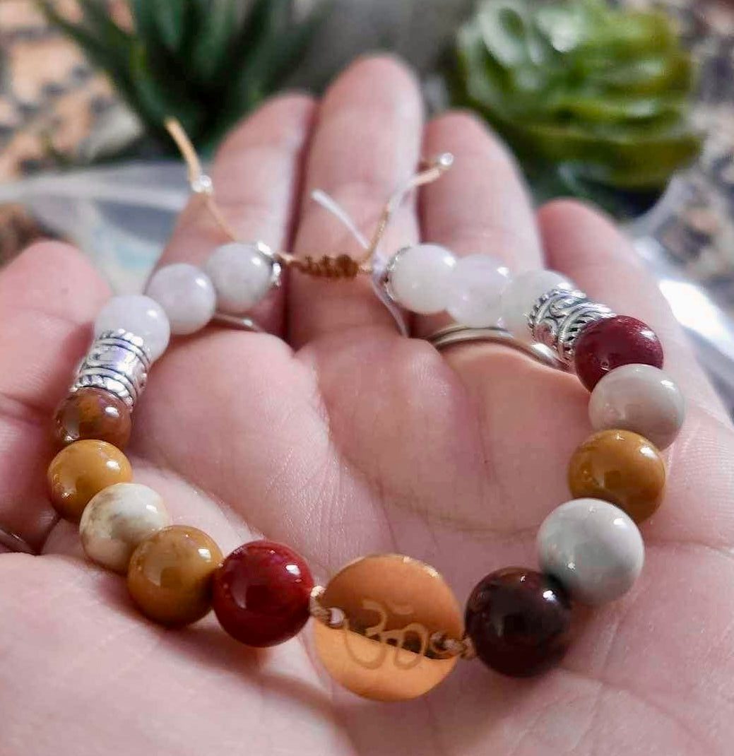 Bracelet avec pierres - création unique