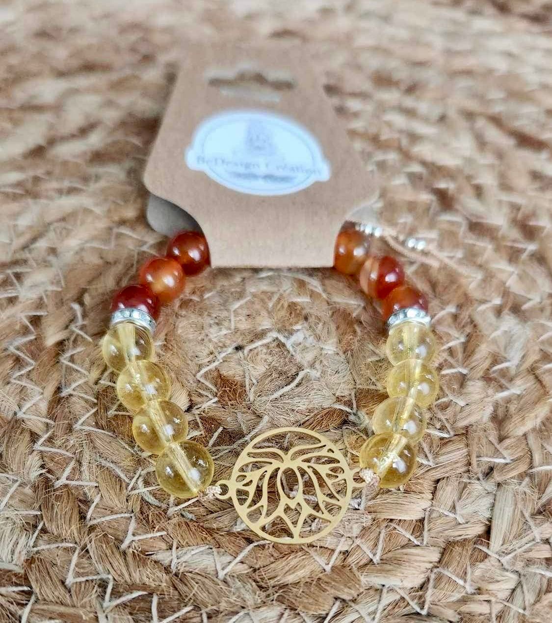 Bracelet avec pierres - création unique
