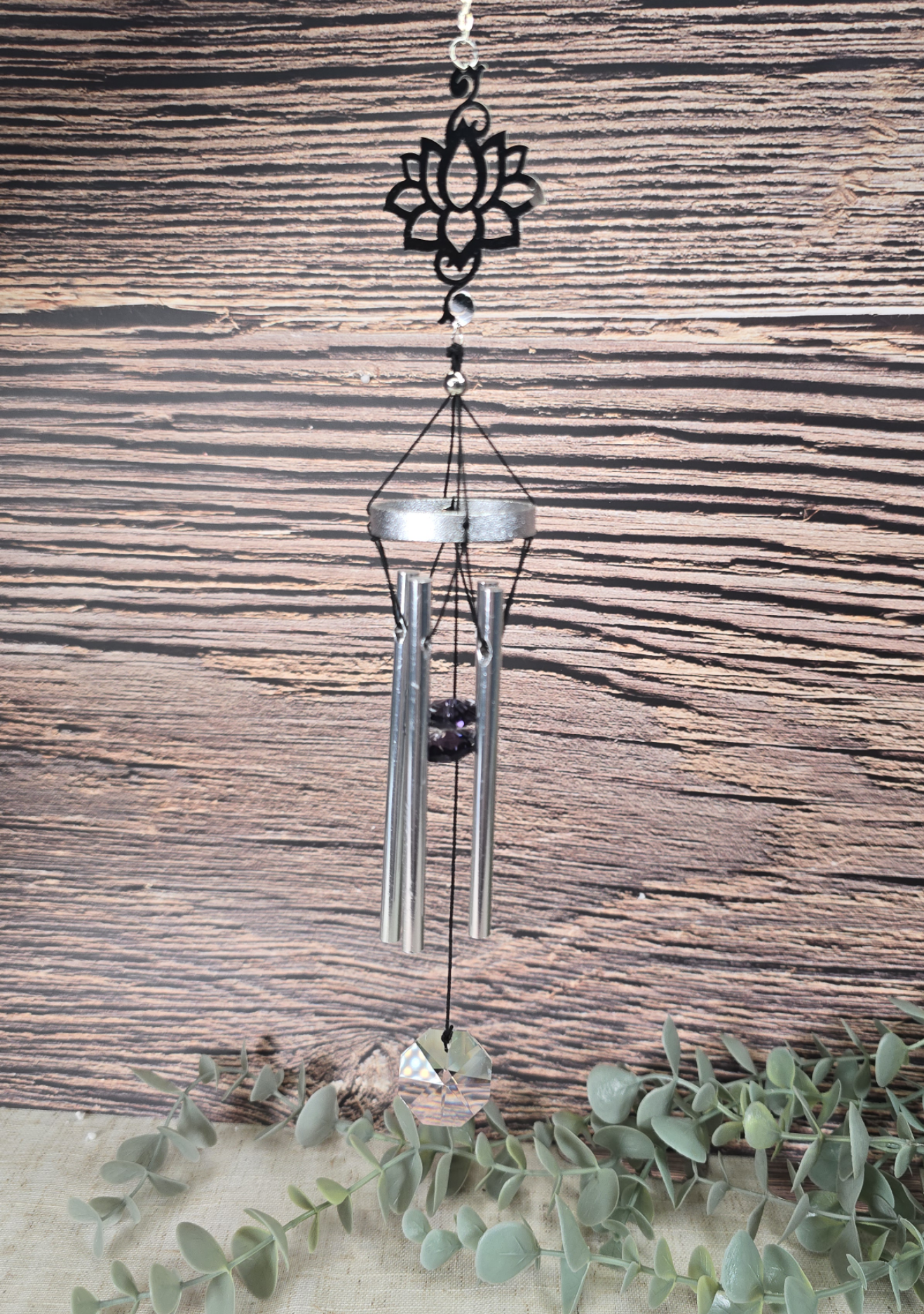 Carillon Lotus en métal