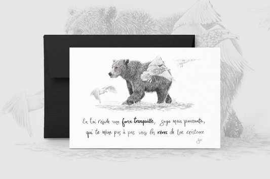Carte de souhaits - L'Ours & La force tranquille