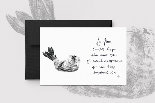 Carte de souhaits - Les phoque & La paix