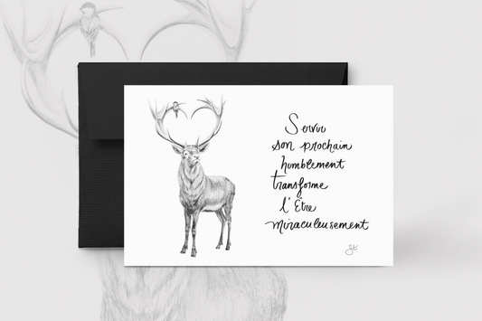 Carte de souhaits - Le Wapiti & Servir son prochain