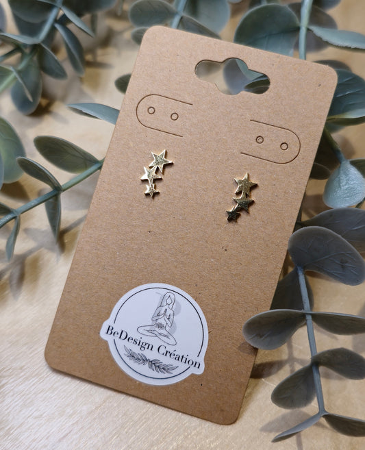 Boucles d’oreilles Étoiles gold
