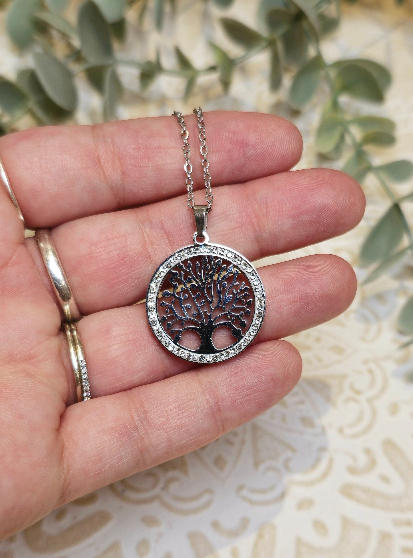 Collier Arbre de vie scintillant