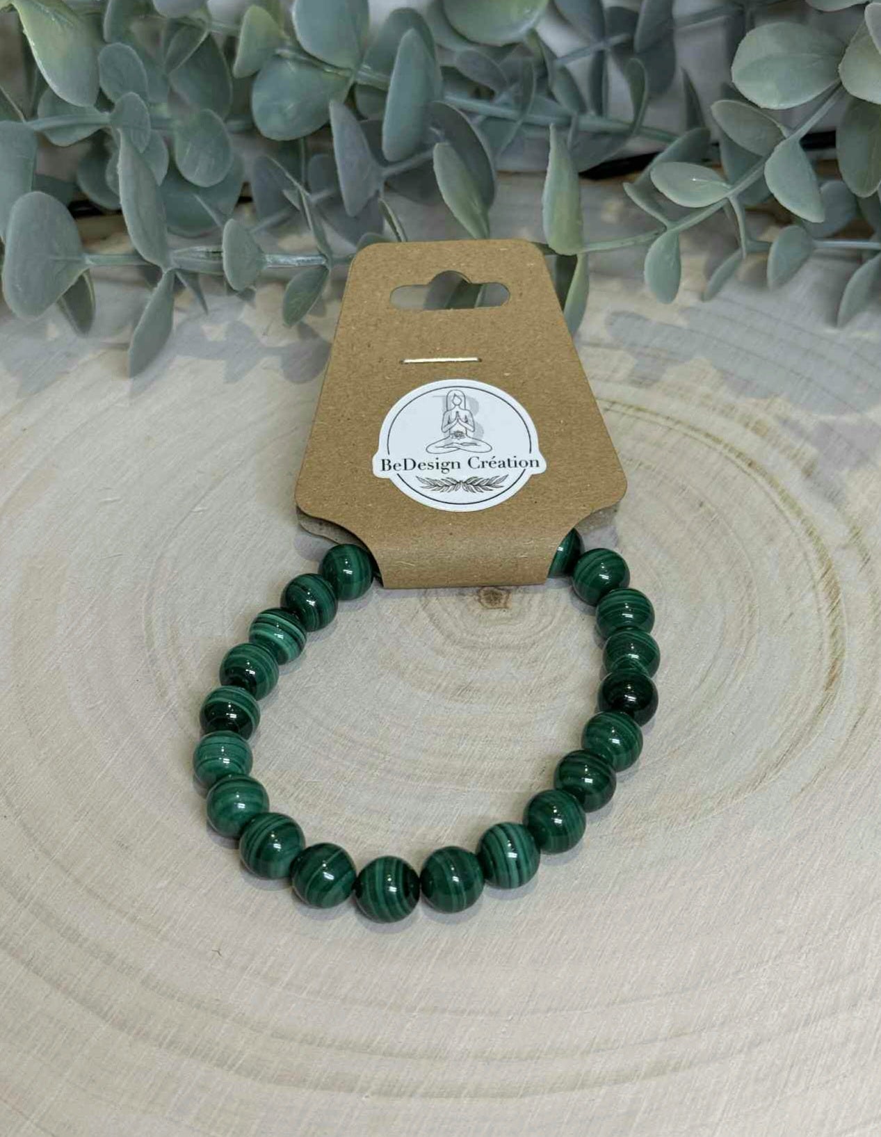 Bracelet Malachite 8mm
