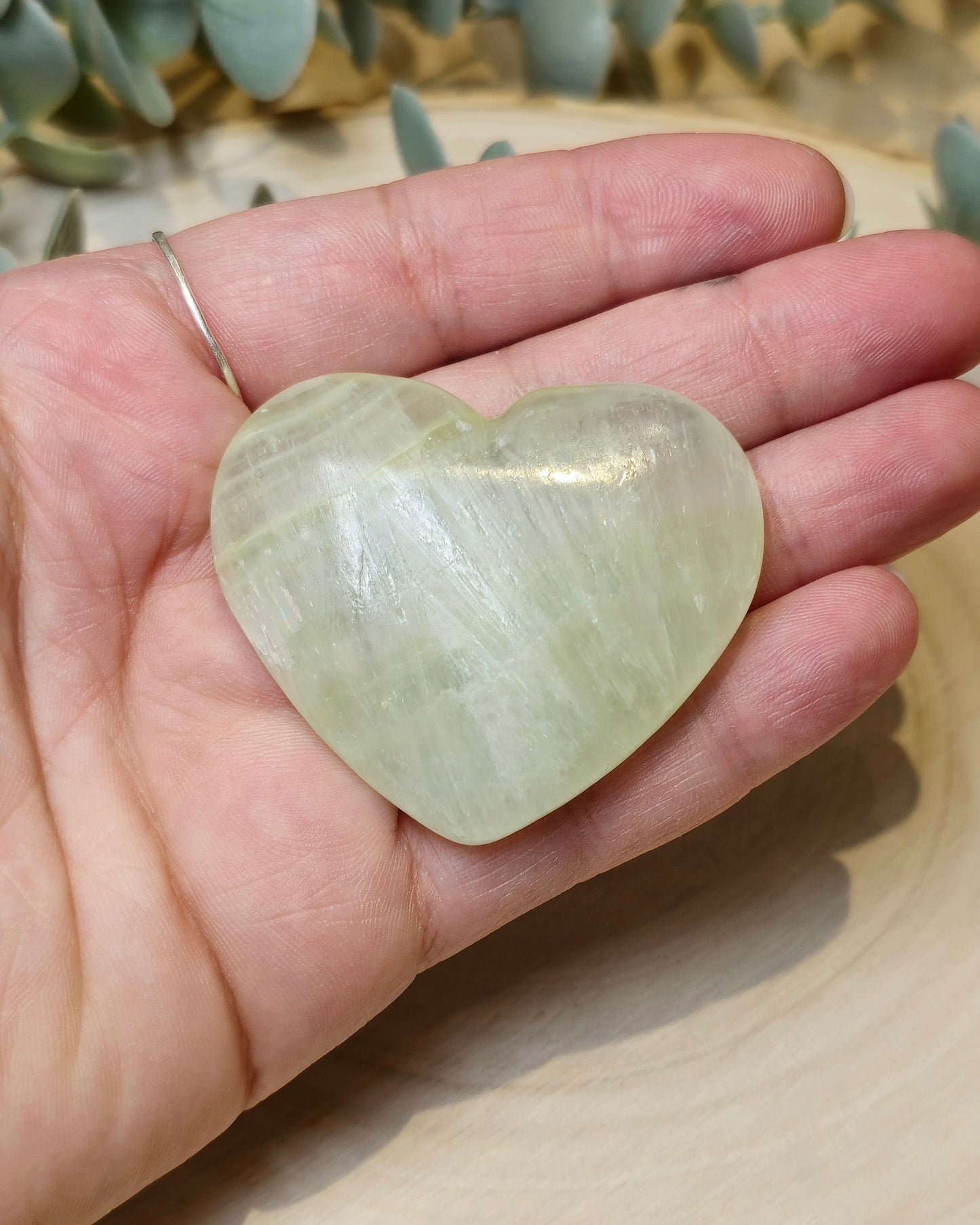 Coeur en Calcite verte