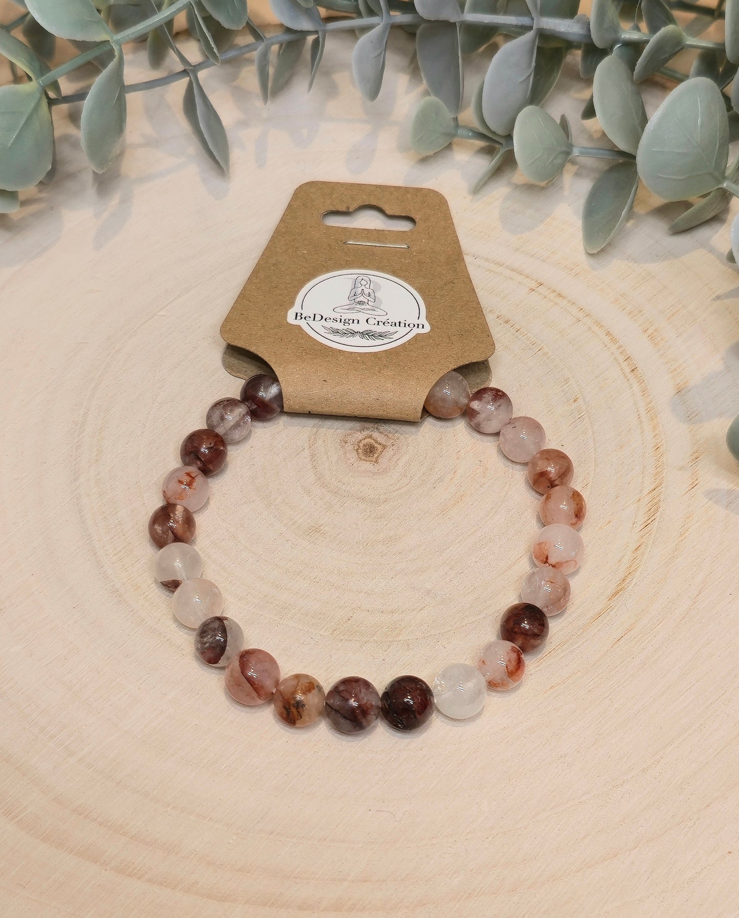 Bracelet Quartz feu 8mm
