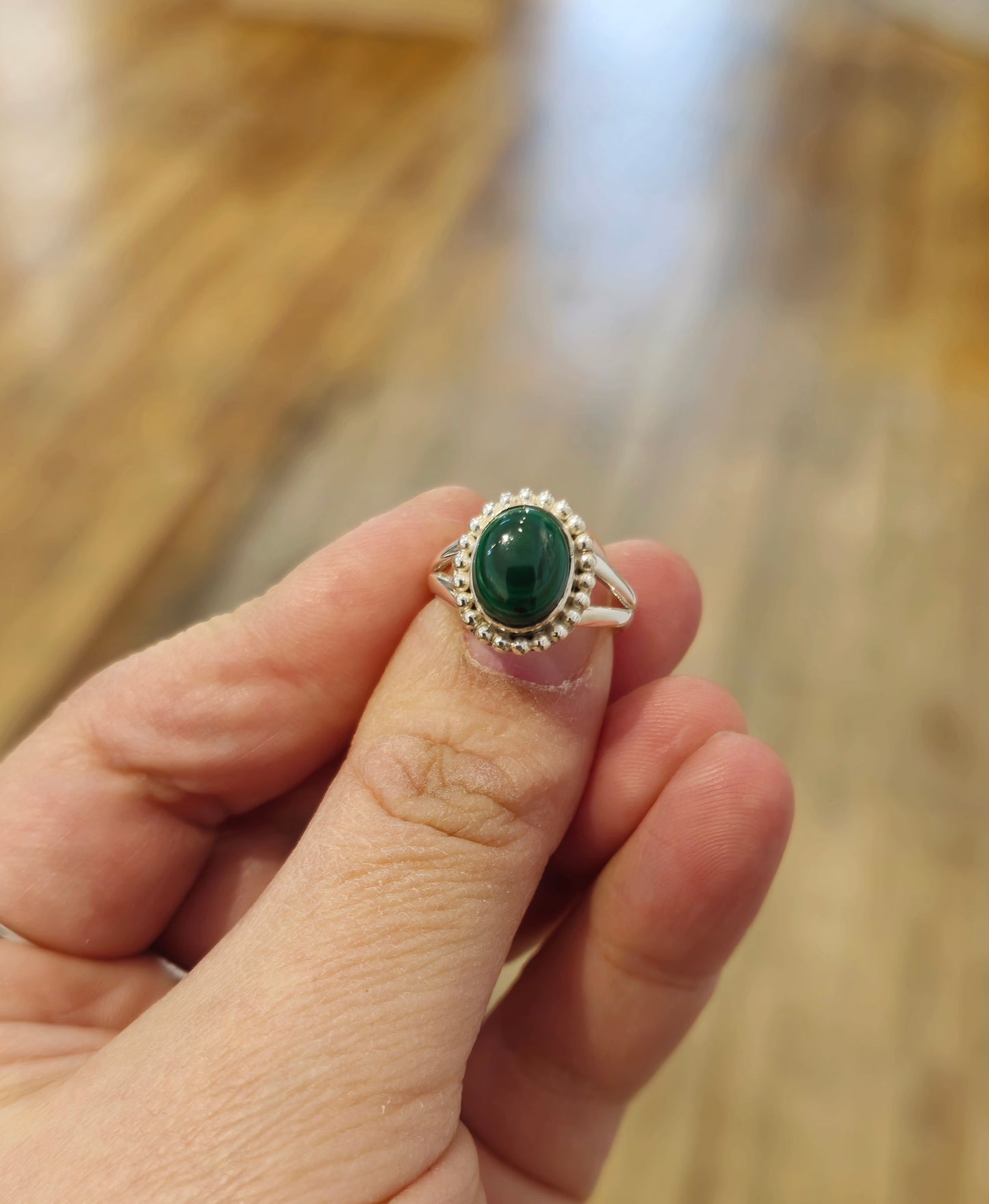 Bague Malachite
