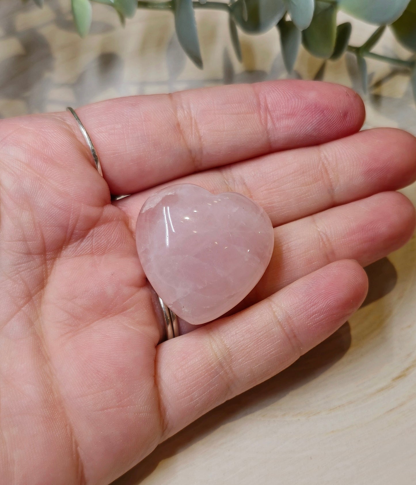 Coeur en Quartz rose