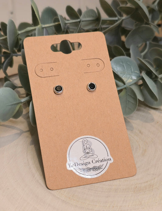 Boucles d'oreilles Onyx